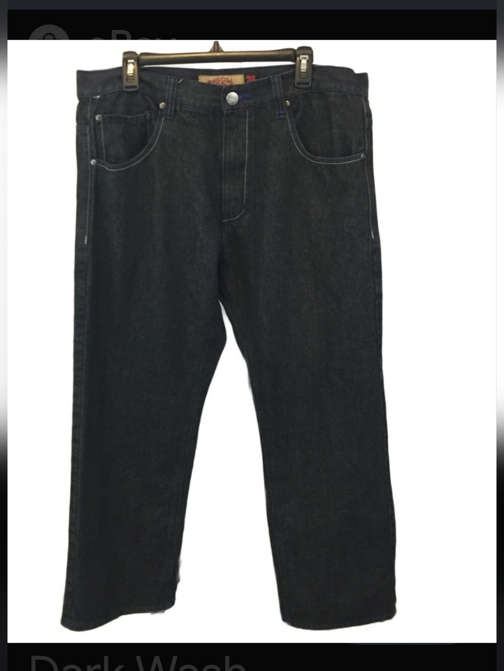 Urban LABEL JEANS black Cool Stitches On Pockets 44x30 Cotton